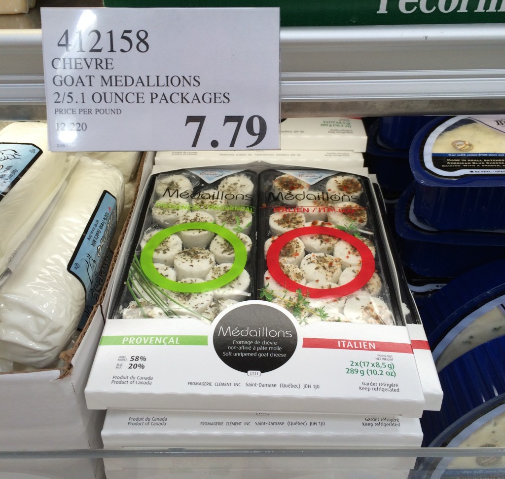Costco Goat Cheese Coins