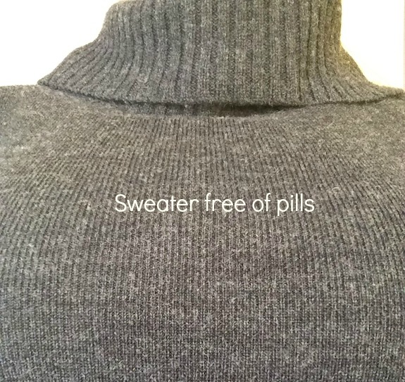 Sweater free of pills