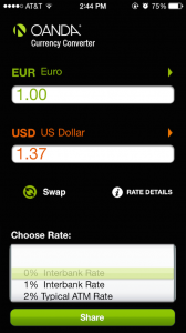 Oanda Currency Converter App