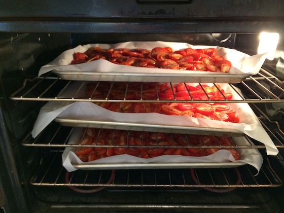 Roasting Roma Tomatoes in Oven