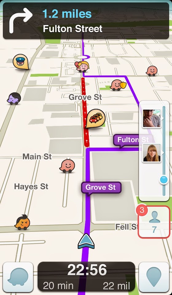 waze app traffic pic