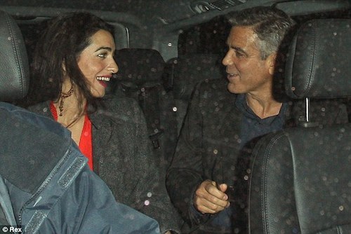 Amal and George.Daily Mail UK