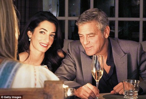 Amal and George.Daily Mail