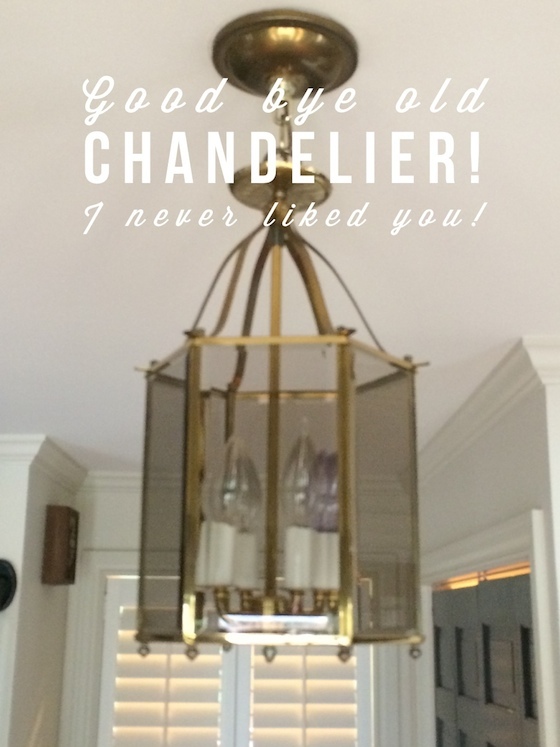 old smoked glass chandelier