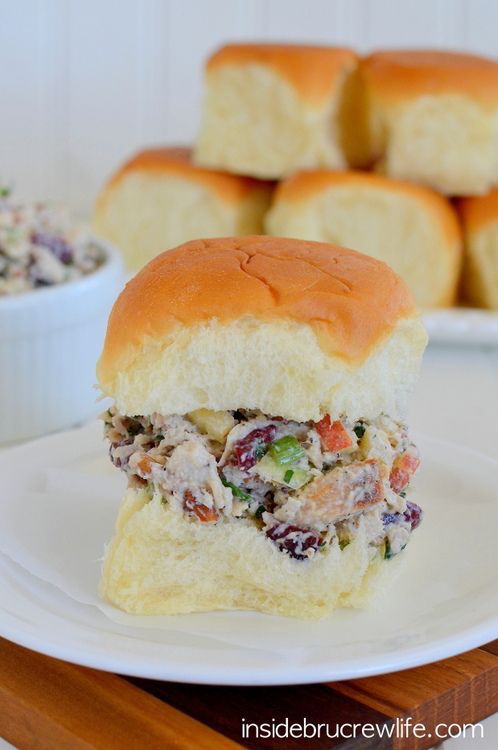 Not Your Usual Recipes for Leftover Turkey | Apple Cranberry Turkey Salad Sandwich