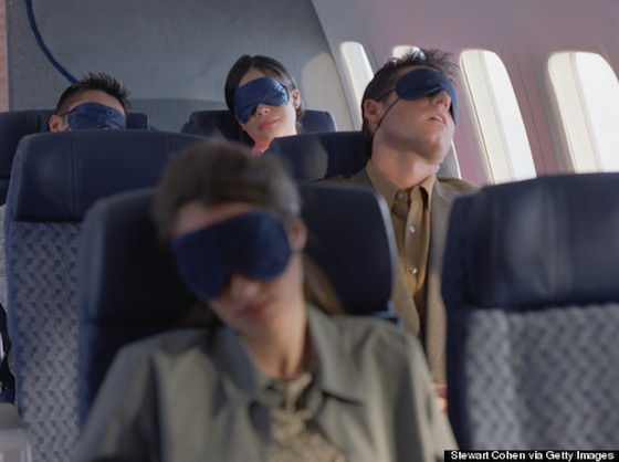 Sleeping on Airplane