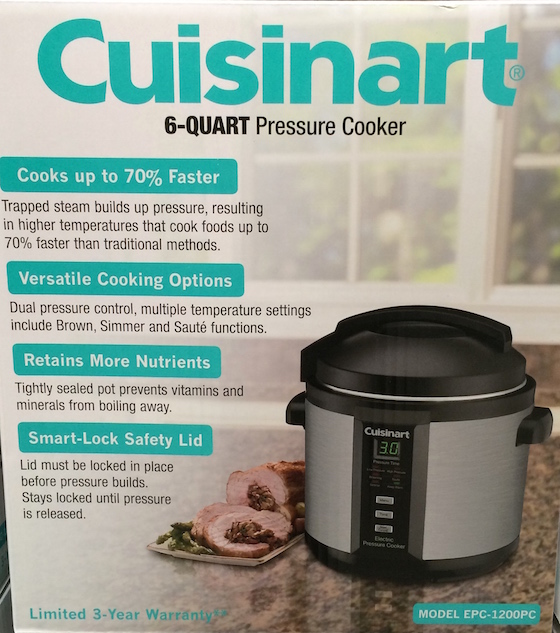 Cuisinart 6-Quart Electric Pressure Cooker Model EPC-1200PC