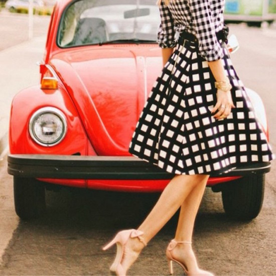 Gingham Dress for 2015 Spring Fashion Trend