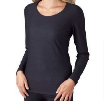 Heat 32 degrees scoop neck top is so thin it fits nicely under snug sweaters. Read the post for 9 other Tips to Help You Survive the Cold Weather.