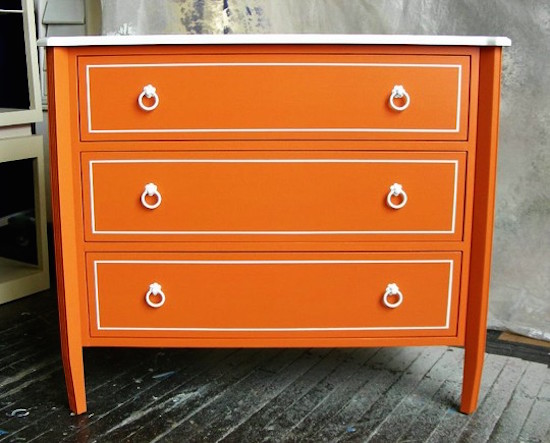 Orange Dresser