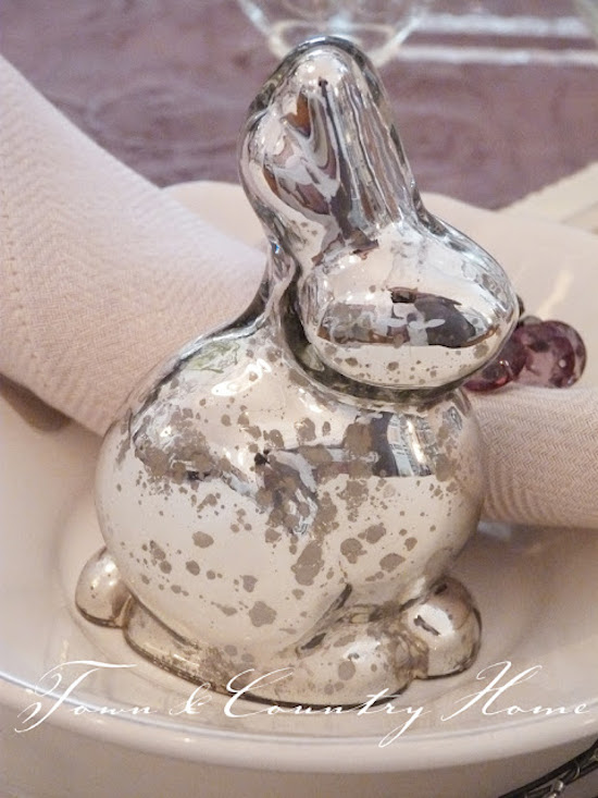 Mercury Glass Easter Bunny