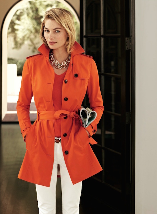 Orange Trench Coat