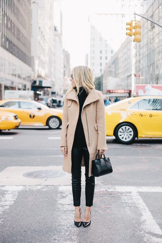 Love this all black ensemble paired with a camel coat.  Fall fashion  coats, Casual work outfits, Black women fashion