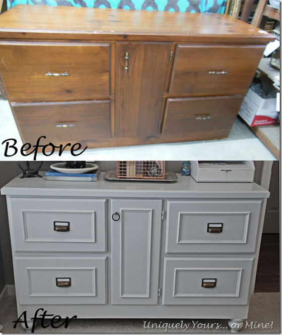 furniture redo before and after