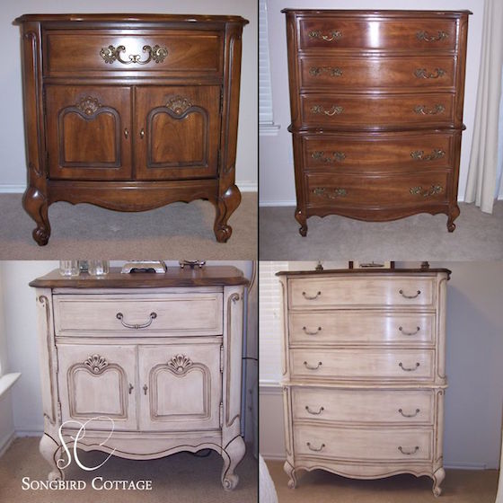 painted antique furniture before and after