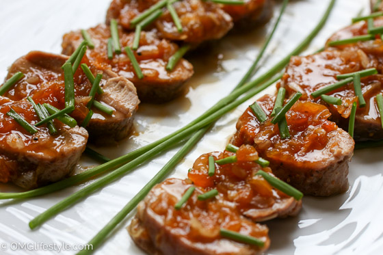 Easy Pork Tenderloin with Apricot Glaze - takes less than 30 minutes to put it on the table!