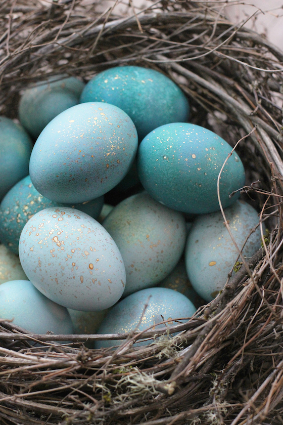 Gold Speckled Robins Eggs