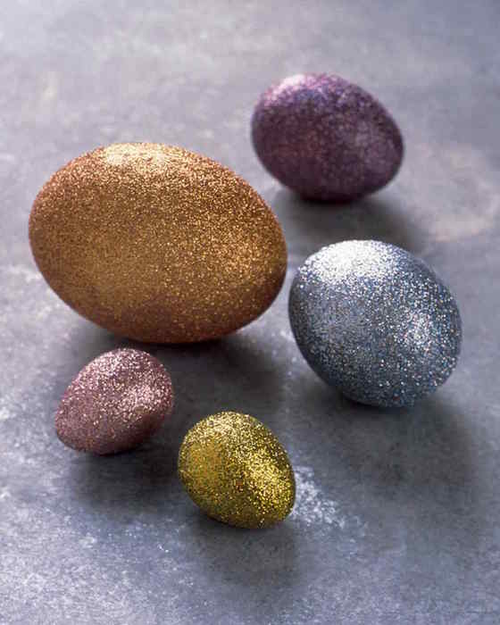 Glittered Easter Eggs