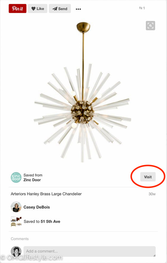 The Pinterest Visual Search Tool can help you find a specific product you are dying to have