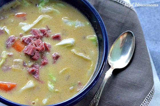 This hearty Corned Beef and Cabbage Chowder is the perfect way to stretch some leftover corned beef to feed a family.