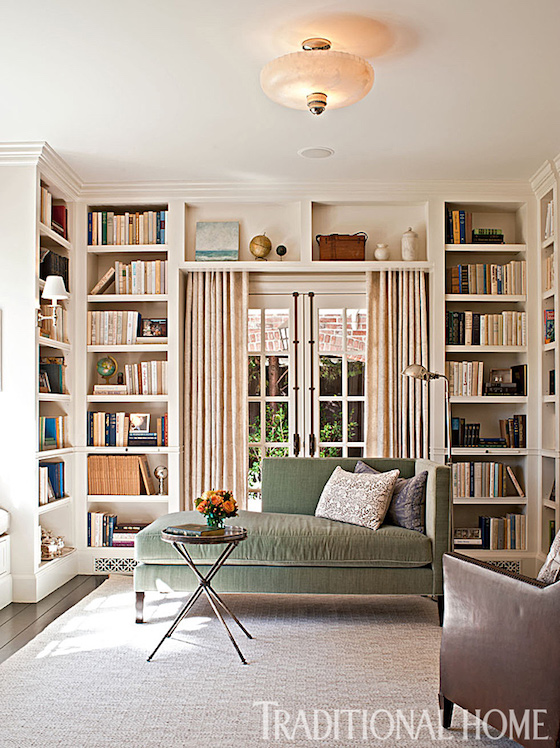 I love this library from actor Sean Haye's home. Every home should have a room where you can curl up with a good book. Don't you agree?