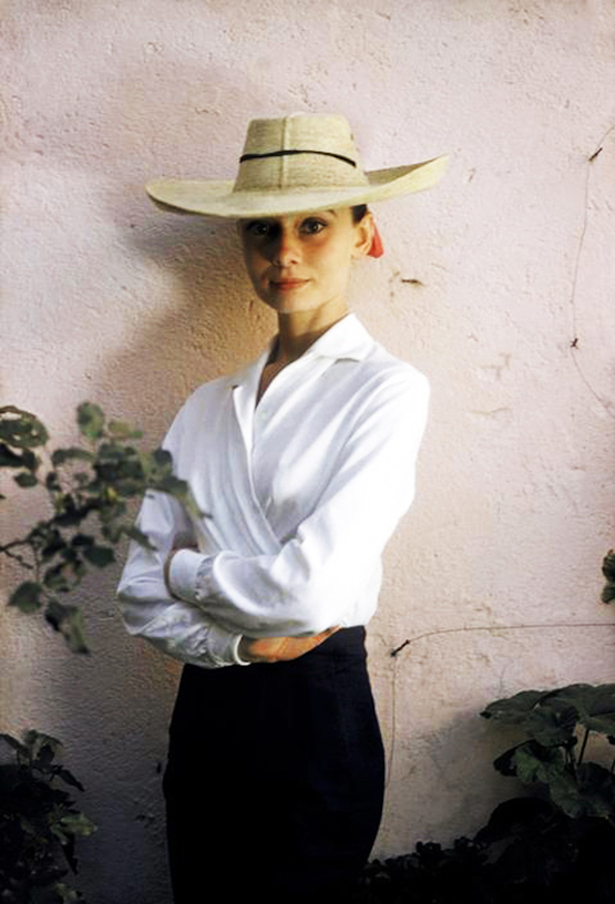 Audrey Hepburn in the Classic White Shirt
