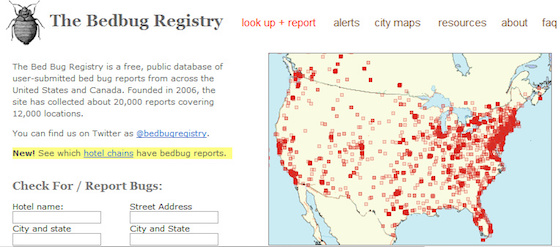 Bedbug Registry
