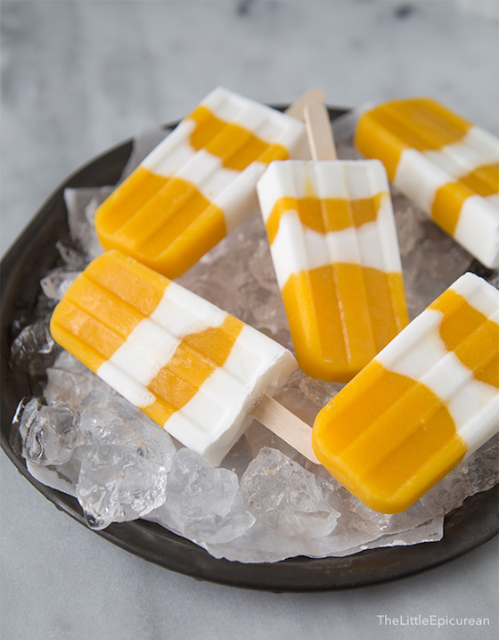 Coconut Mango Popsicles | One of 10 Gourmet Popsicle Recipes on the Blog 