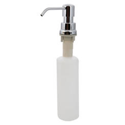 Liquid soap container for under sink mount