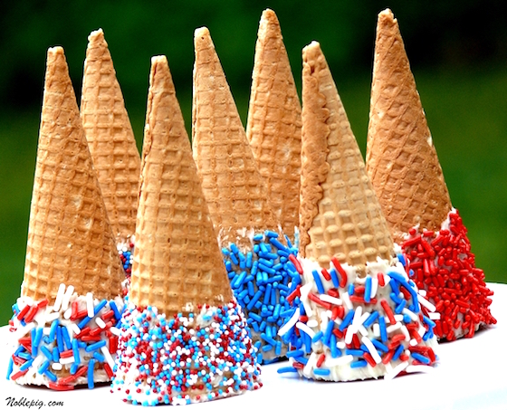 Patriotic Ice Cream Cones