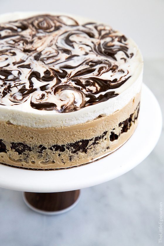 Delicious Coffee Desserts on the blog including this Coffee Ice Cream Cake from the Little Epicurian