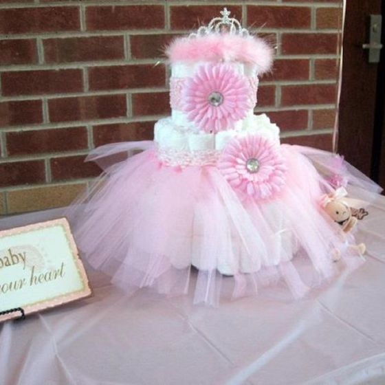 Ballerina Diaper Cake