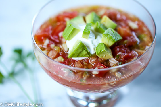 My Summer Gazpacho - Full of flavor and healthy!