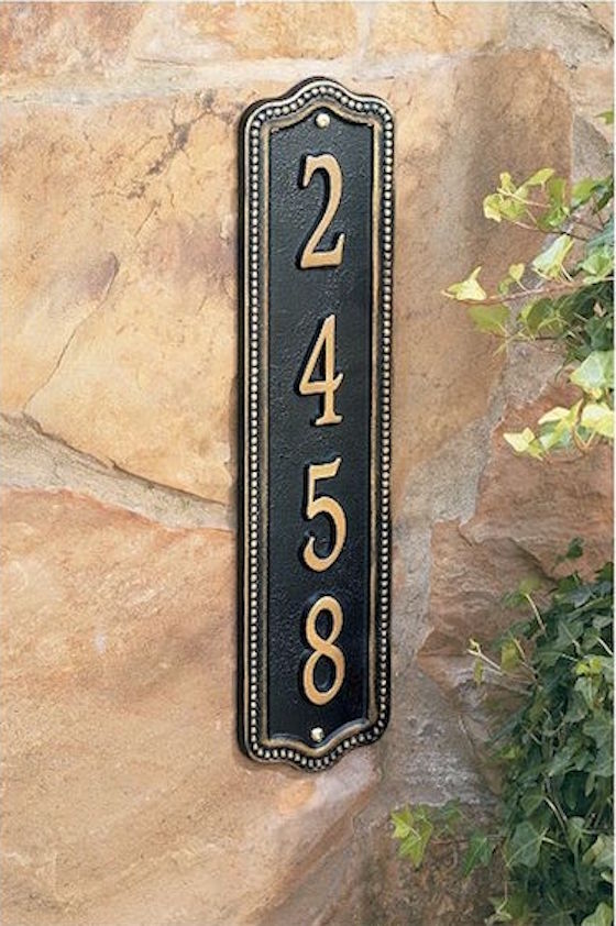 Address plaque from Ballard Designs