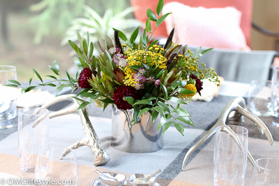 Love incorporating antlers in my fall tablescape