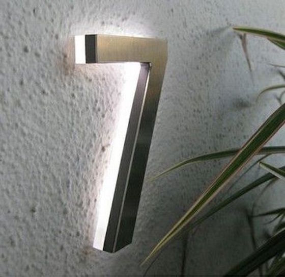 LED Lit House Number