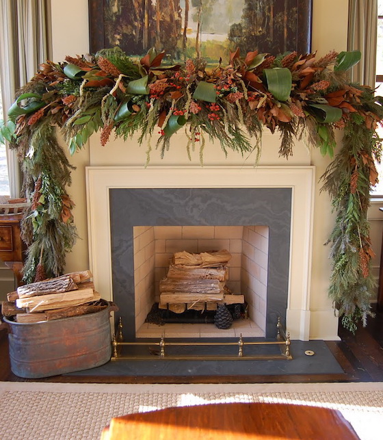 Southern Living Idea House Christmas Mantel