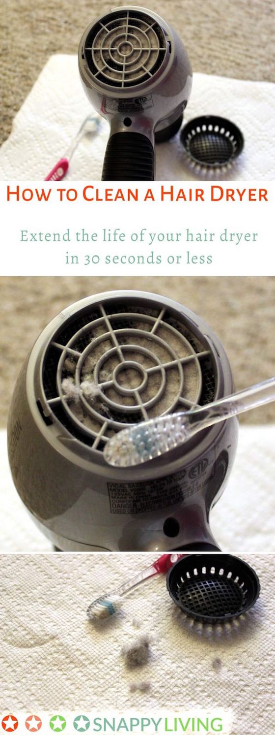 How to clean the hair dryer vent