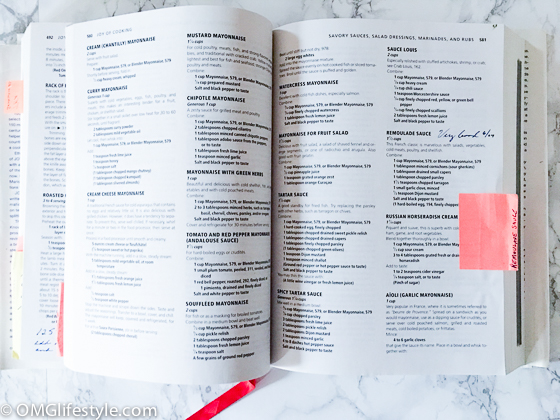 Add post it notes or tabs to your cookbooks to mark your place for your favorite recipes
