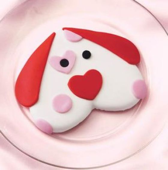 Heart shaped puppy valentine cook