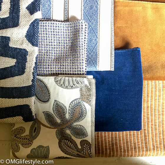 One Room Challenge - Great Room Fabric Selections