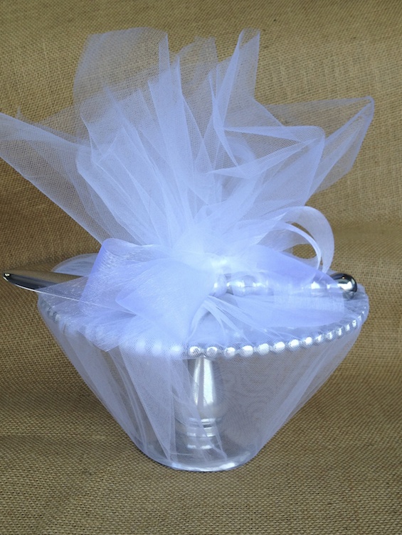 Wedding Gift Wrapped in Tulle