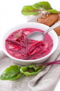 Russian beet borscht