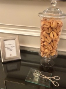 Fortune Cookies at the Ritz Carlton San Francisco
