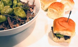 Pot Roast Sliders with Peperoncini Peppers & Hawaiin King's Buns