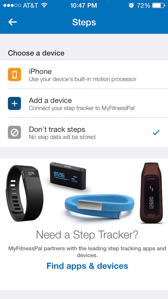 my fitness pal fitbit