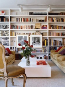 Hanging Art on Bookshelves