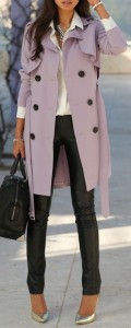 Lavender Trench Coat