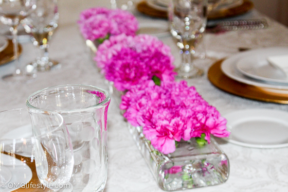 Pink Carnation Centerpiece for Mother's Day
