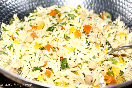 Orzo Salad Recipe with Feta and Mint